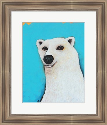 Framed Cute Polar Bear Print