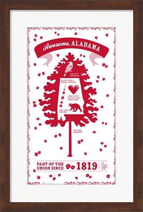 Framed Alabama Print