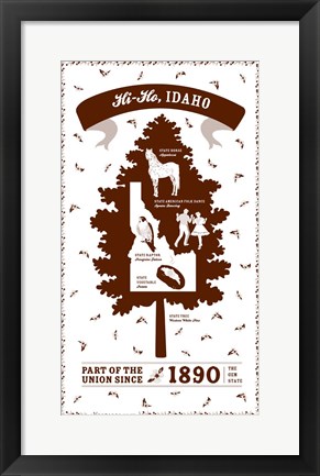 Framed Idaho Print