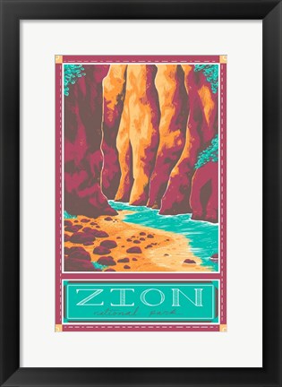 Framed Zion National Park Print