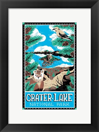 Framed Crater Lake National Park Print