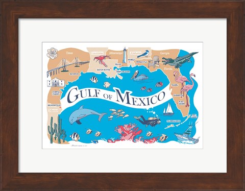 Framed Gulf of Mexico Print