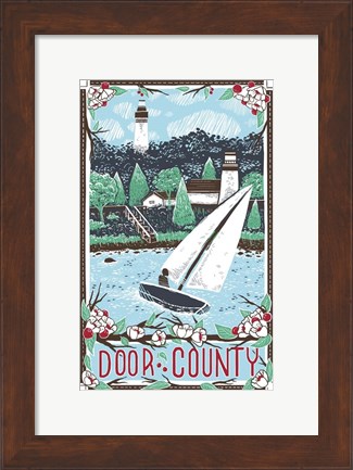 Framed Door County Print