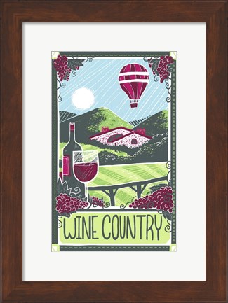 Framed Wine Country Print