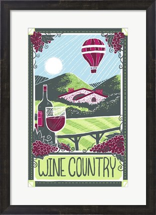 Framed Wine Country Print