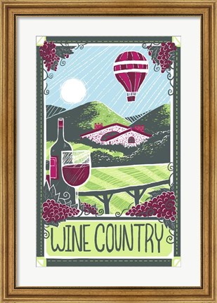 Framed Wine Country Print