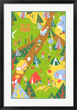 Framed At the Park Print