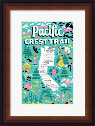 Framed Pacific Crest Trail Print