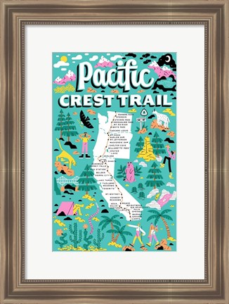 Framed Pacific Crest Trail Print