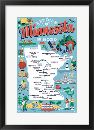 Framed Minnesota Print