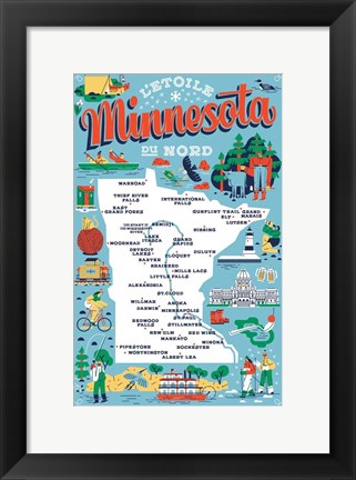 Framed Minnesota Print