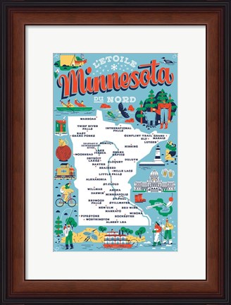 Framed Minnesota Print