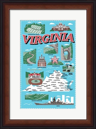 Framed Virginia Print