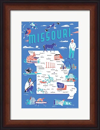 Framed Missouri Print