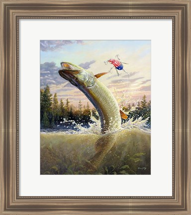 Framed Leap Of Freedom Print