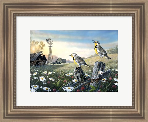 Framed Meadow Outpost Print