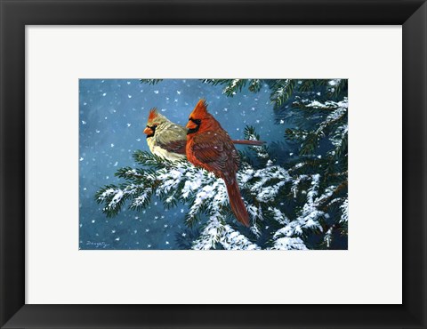 Framed Sharing The Season - Cardinals Print