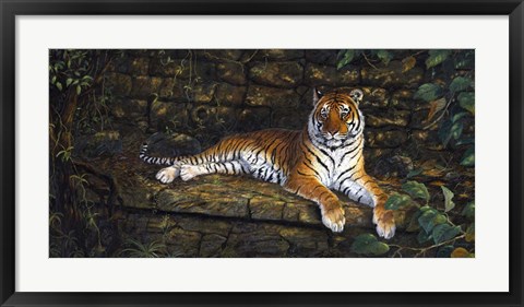 Framed Temple Tigress Print