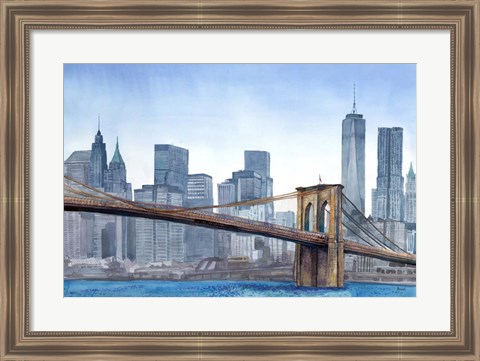 Framed NY Skyline Print