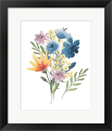 Framed Flower Burst I Print