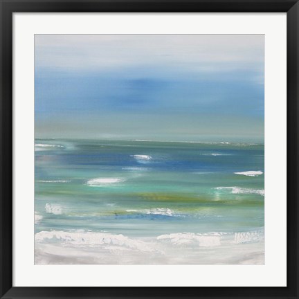 Framed Ocean vertical landscape Print