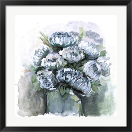 Framed Potted Chrysanthemums Print