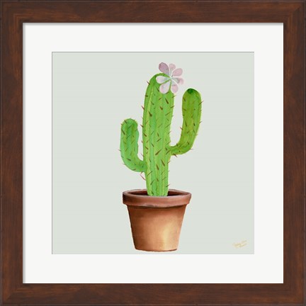 Framed Succulent Symphony I clean Print