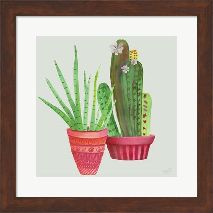 Framed Succulent Symphony IV clean Print