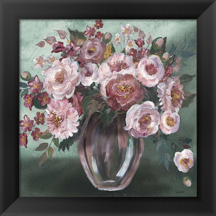 Framed Romantic Moody Florals Print