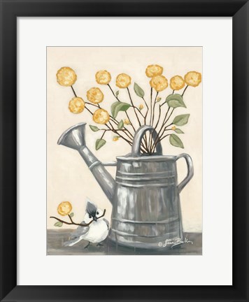 Framed Sharing Flowers with a Friend Print