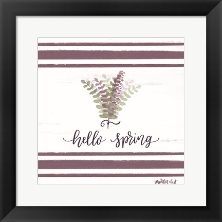 Framed Hello Spring Print