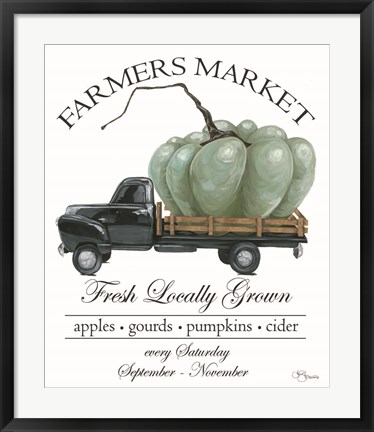 Framed Farmers Market Truck Print