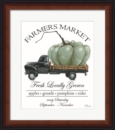 Framed Farmers Market Truck Print