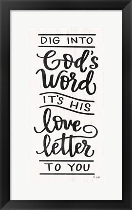 Framed God&#39;s Word Print