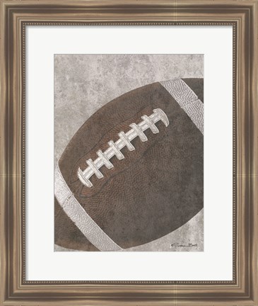 Framed Sports Ball - Football Print