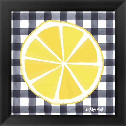 Framed Lemon Slice Print