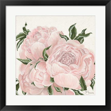 Framed Pink Flowers Print