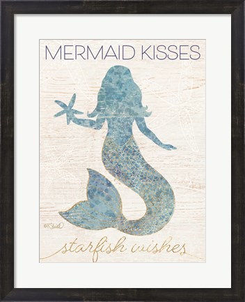 Framed Mermaid Kisses Print