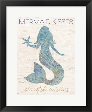 Framed Mermaid Kisses Print