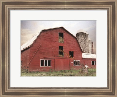 Framed Hay Filled Barn Print