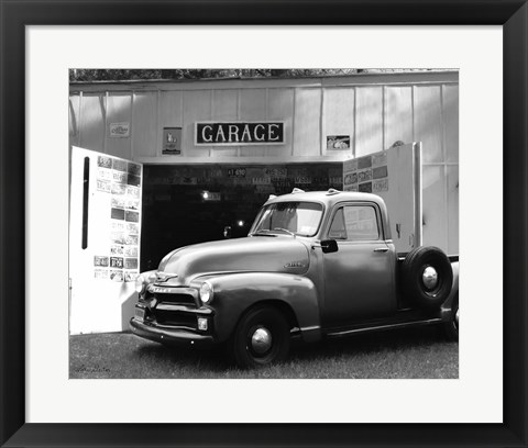 Framed Chevy at Country Garage Print