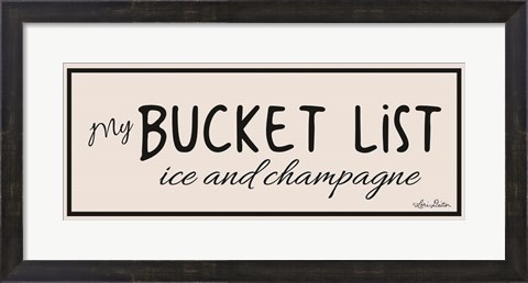 Framed My Bucket List Print