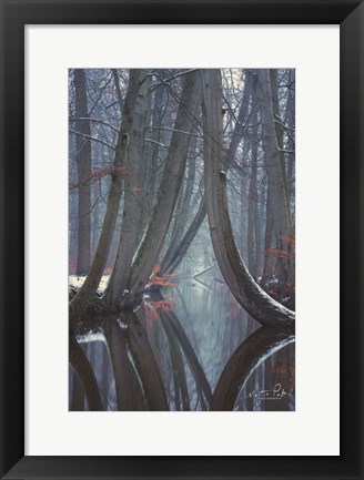 Framed Bent Ones - Winter Version Print