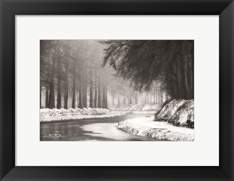 Framed Winter River Print