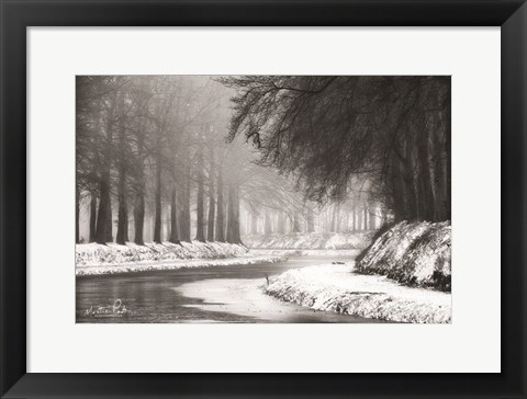 Framed Winter River Print