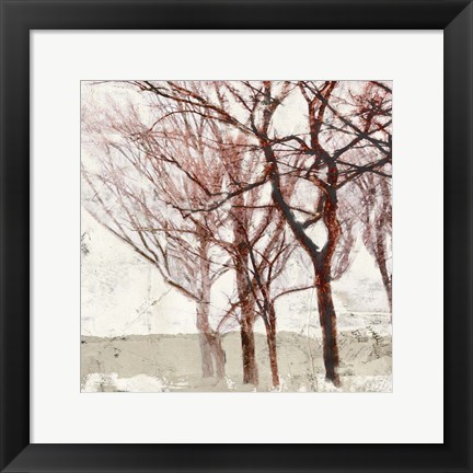 Framed Rusty Trees II Print