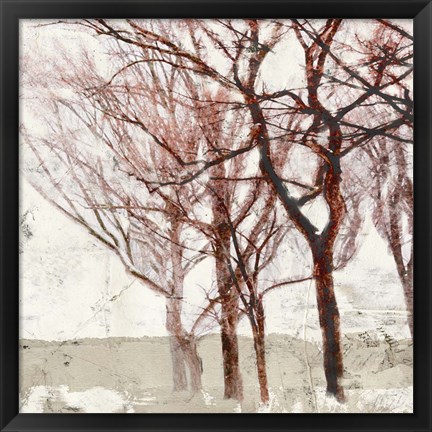 Framed Rusty Trees II Print