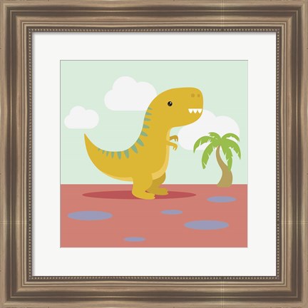 Framed Li&#39;l T-rex Print