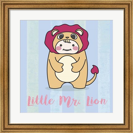 Framed Li&#39;ll Lion Print