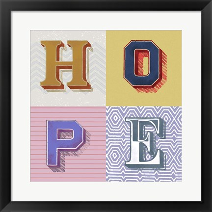 Framed Hope Print